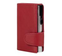 CLICKSAFE Monedero Unisex Accesorios de Viaje Billetera, Rojo, 10,0 x 6,5 x 2,5 cm