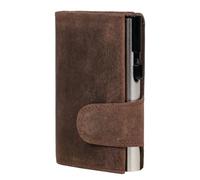 CLICKSAFE Monedero Unisex para Accesorios de Viaje, marrón, 10,0 x 6,5 x 2,5 cm