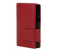 CLICKSAFE Monedero Unisex para Accesorios de Viaje, Rojo, 10,0 x 6,5 x 2,5 cm