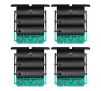 Clicksur H875F - Lote de 4 cierres de delantal rígidos para persianas enrollables (fijación de persianas enrollables), cierre automático de 3 eslabones - Fijación de delantal de seguridad antirobos