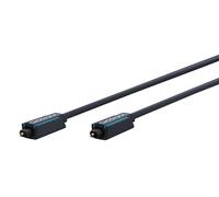 Clicktronic 0.5m toslink opto-set cable de audio 0,5 m azul