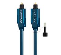 Clicktronic 2m toslink opto-set cable de audio azul