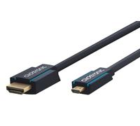 Clicktronic Casual - Cable adaptador de HDMI a micro HDMI con Ethernet (1 m)