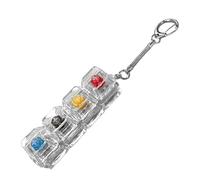Clicky Keyboard Fidget, portátil Fidget Toy, 2,95 x 0,78 pulgadas Keyboard Clicker with Touch Buttons, Compact ABS Stress Relief Toy, Sensory Toys with Clicking Design, Bag Charm for Teens and Adults