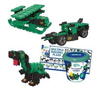 Clics Dino World Juguete de construcción para niños a Partir de 3 años, Juguete de Aprendizaje Creativo en un Juego de 151 Piezas, Bloques de construcción para niñas y niños, Juguete Montessori Stem