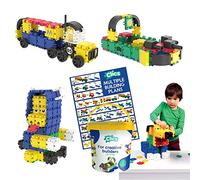 Clics Juguetes de construcción para niños a Partir de 3 años, Juguetes educativos creativos en un Set de 275 Piezas Bloques de construcción para niñas y niños, Juguetes Montessori Stem