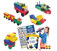Clics Juguetes de construcción para niños a Partir de 3 años, Juguetes educativos creativos en un Set de 160 Piezas, Bloques de construcción para niñas y niños, Juguetes Montessori Stem