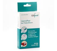 CLICswab® Cuidado de labios para ampollas febriles - Apoya el tratamiento y la curación de ampollas herpes, alivia los labios irritados, aplicación práctica, 20 unidades para un alivio rápido