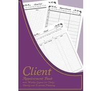 Client Appointment Book: A5 Client Appointment log Book Recording, Schedule Reservation Organizer | great for Hairdresser Spa Stylist Beauty | Yearly ... Gifts For Nail Bar Care (Client Tracker)