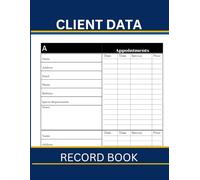 Client Data Record Book: A-Z Client Info and Services Log