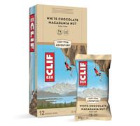 CLIF BAR | Barritas energéticas - Barritas Proteína | White Chocolate Macadamia Nut | Proteína Vegetal | 12 x 68 g