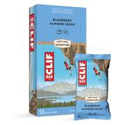 CLIF BAR | Barritas Energéticas | Blueberry Almond Crisp | Barrita de Proteína Vegetal para Correr, Entrenar para Maratones, Ciclismo y Deportes de Resistencia | Snack Energético Natural | 12 x 68 g