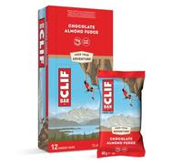 CLIF BAR | Barritas Energéticas | Chocolate Almond Fudge | Barrita de Proteína Vegetal para Correr, Entrenar para Maratones, Ciclismo y Deportes de Resistencia | Snack Energético Natural | 12 x 68 g