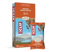 CLIF BAR | Barritas energéticas - Barritas Proteína | Crunchy Peanut Butter | Proteína Vegetal | 12 x 68 g