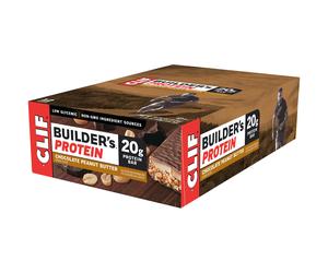 Clif BAR Constructores Barra de Proteína Chocolate Mantequilla Cacahuete Caja 12