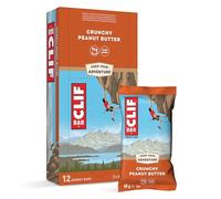 CLIF BAR Crunchy Peanut Butter Barritas Energéticas, 12 x 68 g