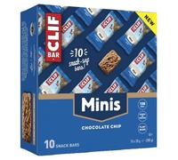 CLIF Bar Minis, barritas proteicas, barritas energéticas, vitaminas B12 y B6, con trocitos de chocolate, 10 x 28 gramos
