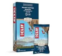 CLIF BAR Peanut Butter Banana Dark Chocolate Barrita Energéticas, 12 x 68 g