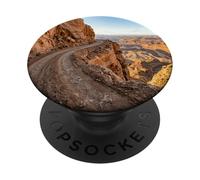 Cliff Edge Desert Road Canyon Sendero sinuoso escénico PopSockets PopGrip Adhesivo