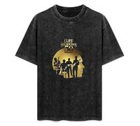 Cliff Richard and The Shadows 50Th Anniversary Tour Men's T-Shirt Unisex Black Cotton Hip Hop Print tee Shirts L