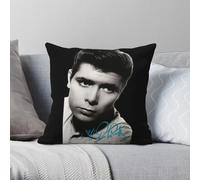 Cliff Richard Signature - Funda de almohada de poliéster y lino, terciopelo, con cremallera, decorativa, para coche