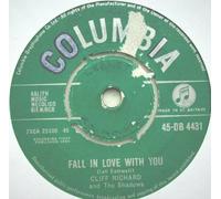 Cliff Richard & The Shadows - CLIFF RICHARD Fall in Love With You UK 7" 45 1960