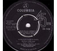 Cliff Richard & The Shadows - I COULD EASILY FALL 7 INCH (7" VINYL 45) UK COLUMBIA 1964