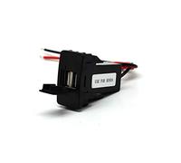 Cliff-Top® 4.2 Amp Honda cargador USB para la planta de interruptor de Honda (para Honda) - con el fusible incorporado Cableado de 26 cm 5V 4.2Amp doble USB Power Socket