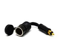 Cliff Top Adaptador DIN a encendedor de cigarrillos, extensión de cable duro de 4,5 cm
