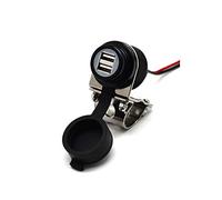 Cliff-Top® Aluminio 4.6 amperios de corriente USB Cargador universal - Kit de fuente de alimentación USB para GPS, navegación por satélite, y Smartphone, etc.