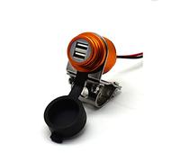 Cliff-Top® Aluminio 4.6 amperios de corriente USB Cargador universal - Kit de fuente de alimentación USB para GPS, navegación por satélite, y Smartphone, etc.