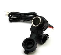 Cliff Top Cargador de Corriente Hembra para Encendedor de Motocicleta de Alta Resistencia + Cargador de Coche USB Dual de 3,3 amperios para Manillar de 7/8-1 "teléfono Inteligente GPS