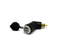 Cliff Top Cargador USB de 36 W PD USB-C y QC 3.0 para motocicleta DIN (Hella) compatible con BMW Moto (angulado)