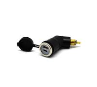 Cliff Top Cargador USB DIN de 36 W PD USB-C y QC 3.0 adaptador de enchufe USB para enchufe DIN, compatible con motocicletas BMW Ducati Triumph (ángulo)