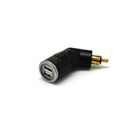 Cliff-Top Cargador USB Hella (DIN) de 3,3 amperios (en ángulo), Compatible con Motocicletas BMW