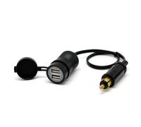 Cliff Top Cargador USB Hella (DIN) de 3,3 amperios - Extensión de Cable, Compatible con Motocicletas BMW y Triumph