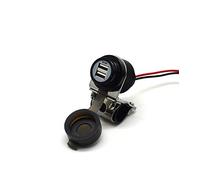 Cliff Top Cargador USB para Motocicleta de 4 A y 20 W, de Aluminio con Interruptor de Encendido magnético, Resistente al Agua para manillares de 7/8'' y 1'' - Evita Que se descargue la batería