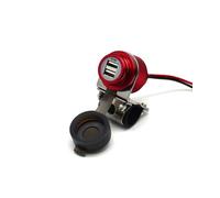 Cliff Top Cargador USB para Motocicleta de Aluminio 4A 20W, con Interruptor magnético para manillares de 7/8 '' y 1 '' - Evita el Drenaje de la batería