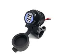Cliff Top Resistente al Agua Motocicleta USB 5V 3,3 Amp Puerto de Carga USB Dual para Manillar de 7/8-1 "ATV UTV teléfono Inteligente GPS Tablet Cámara