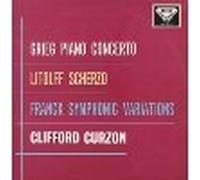 CLIFFORD CURZON - GRIEG PIANO CONCERTO/LITOLFF SCHERZO/FRANCK-CURZON[LXT5547] 1959 VINYL LP