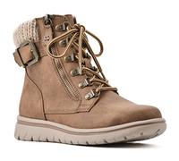 CLIFFS BY WHITE MOUNTAIN Botines de senderismo con cordones acolchados para mujer, Bronceado/tela/suéter, 39 EU