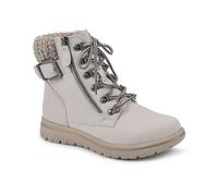 CLIFFS BY WHITE MOUNTAIN Botines Hearty para mujer, Blanco de invierno/tela/suéter, 37.5 EU