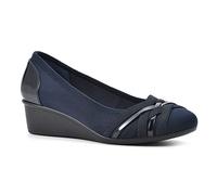 CLIFFS BY WHITE MOUNTAIN Cuña Bowie para Mujer, Azul Marino/Nailon, 40.5 EU