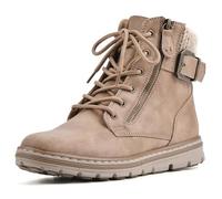 CLIFFS BY WHITE MOUNTAIN Shoes Kelsie Botines estilo senderismo con cordones para mujer, Natural/Tela, 41 EU