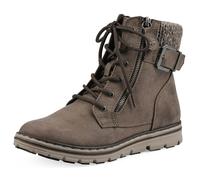 CLIFFS BY WHITE MOUNTAIN Shoes Kelsie - Botines estilo senderismo con cordones para mujer, Piedra/Tela, 37.5 EU