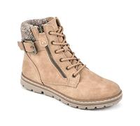Cliffs by White Mountain Shoes Kelsie Women's Lace-up Hiker Style Bootie, Wheat/Fabric, 6 M