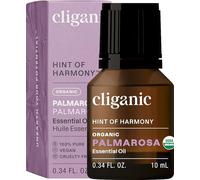 Cliganic Aceite de Palmarosa orgánico 100% puro, 10 ml