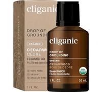 Cliganic Aceite esencial de cedro orgánico, 100% puro natural sin diluir, para difusor de aromaterapia | Sin OMG verificado