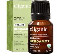 Cliganic Organic Bergamot Essential Oil, 100% Pure Natural for Aromatherapy | Non-GMO Verified