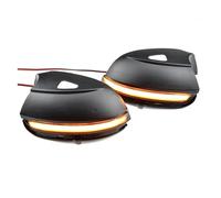 Clignotants dynamiques para VW para Passat para B7 CC para Scirocco para Jetta MK6 EOS Señal Giro Dinámica LED Lateral Espejo Retrovisor Indicador Intermitente Luz Repetidora(Amarillo)